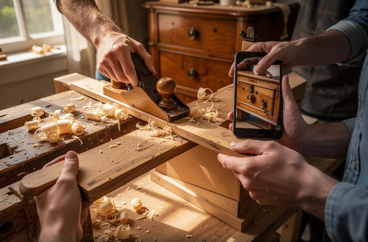Cabinet Hardware and Wooden Drawer Alignment